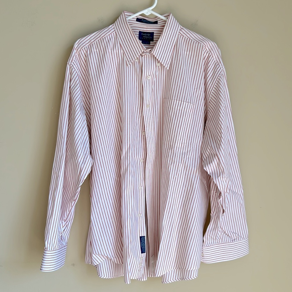 Cambridge Classics Pinpoint Oxford button down. Like new. Size 18 1/2 - 34/35